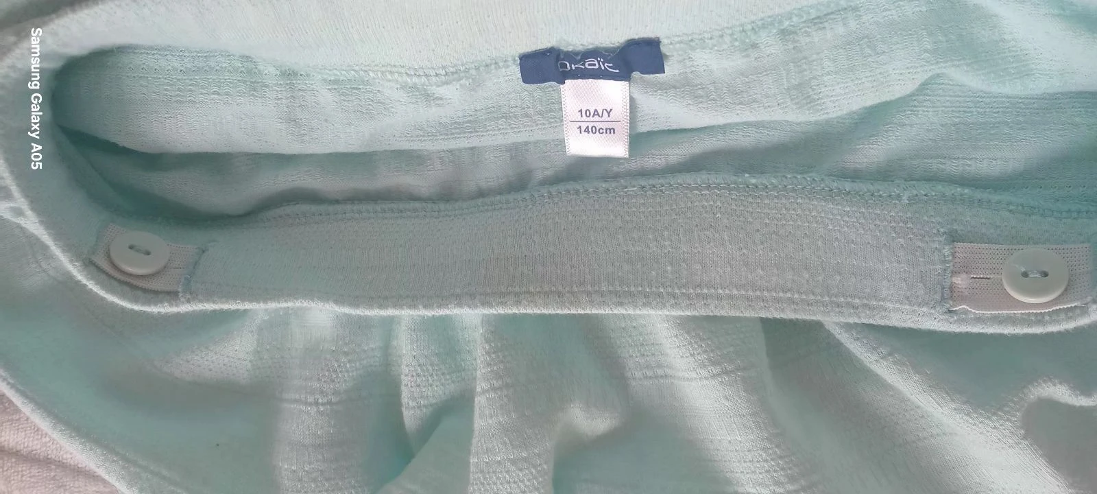 Saia Okaïdi de algodão premium, babados elegantes (10A) – photo 4